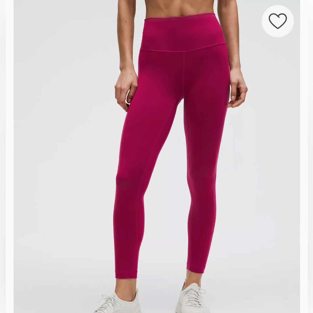 Lululemon Wunder Train High Rise Leggings Magenta 6